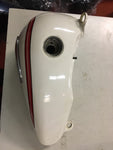 1997 OEM GAS TANKS HERITAGE SPRINGER FLSTS WHITE RED STRIPE