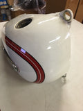 1997 OEM GAS TANKS HERITAGE SPRINGER FLSTS WHITE RED STRIPE