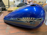 Gas TAnk Harley Fatboy Softail Flame Blue Pearl 2009 OEM New T/o