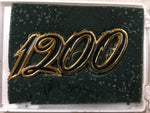 Vtg EMBLEM Badge HARLEY FLH FX AIR CLEANER BATTERY "1200" Shovelhead Panhead OEM