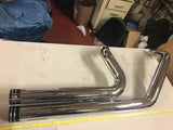 Khrome Werks Two Step Drag Style Pipes Exhaust Chrome Headers Sportster 2004^ Bi