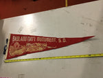 Vtg Flag Banner Pennant Satans Speedway vampire park Badland natl monument SD