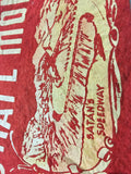 Vtg Flag Banner Pennant Satans Speedway vampire park Badland natl monument SD
