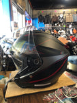 HJC HELMET  RED BLACK GREY -  DOT I30