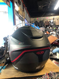 HJC HELMET  RED BLACK GREY -  DOT I30