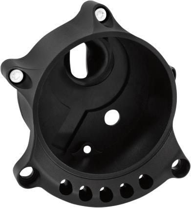 Cafe Gauge Re-locator for Bottom Mount Headlight - Black Ops 0207-2002-SB