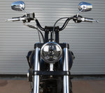 Thrashin 1-inch Dyna High Bend Black Handlebars - Harley