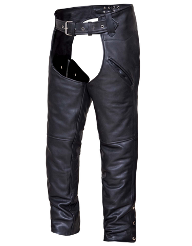 Cowhide Unisex chaps Premium black 7102.k