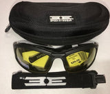 EPOCH Hybrid All in One Yellow Sunglasses Foam Riding Glasses Goggles EE3341