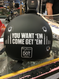 D.O.T. DAYTONA SKULL CAP- W/ COME GET 'EM Catalog Id#: D6-CG xs