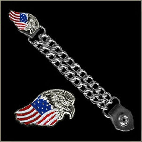 Eagle Flag USA Biker Vest Extender
