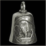Buffalo Head Nickel Gremlin Bell Motorcycle Good Luck Charm