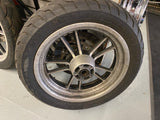 Mags Switch Blade Wheels 4.50x17 2.50x19 Tires rotors Harley Dyna FXD Street bob