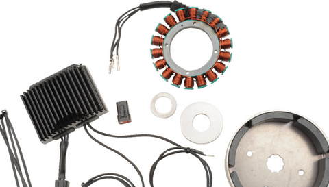 CYCLE ELECTRIC 3 Phase 38Amp Alternator Charging System Kit Harley Dyna Softail