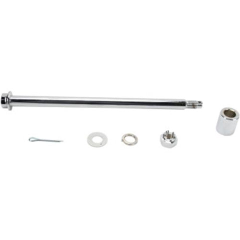 Rear Axle Kit - Chrome - 1986-1999 Harley Softail Heritage Fatboy Drag