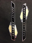 OEM Harley Davidson Gas Tank Emblems Badges 1963-65 panhead FLH Pair new!
