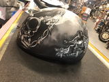 D.O.T Daytona Skull Cap  Guns D6-G-XL