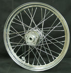 40 Spoke Wheel Harley 2.50x19 Front Dual Disc Wideglide Softail 1980-1999 Chrome