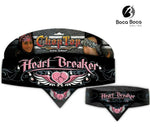 Chop Top Doo Wrap Heart Breaker Black Rhinestone Bandanna Headband