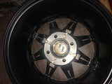 Moose Front Blue/Black 387X 14x7 Wheel Hub Part # 0230-0807 Anodized Aluminum