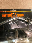 Nos Custom Chrome Die Cast Mirror Kit Eagle Etching Harley Davidson P/n # 28-202