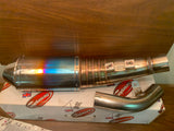 Scorpion Oval Slip-on Flame Titanium Muffler Exhaust '06-'07 GSXR600/750. 763277