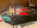 Scorpion Oval Carbon Fiber Slip-on Exhaust 2009 Kawasaki ZX6R Ninja 763418