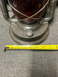 vtg antique 1923 Dietz No.2 D-lite railroad lantern red glass d-lite globe rare
