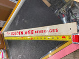 Antique Door Push Golden Age Beveridges Soda Vintage Advertising Store gas Oil