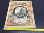 VTG 1889 dr d jaynes medical almanac and guide to health philadelphia medicine