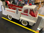 Structo Tow Truck Wrecker 24 Hours Tin Pressed Steel 1960's Nice Shape USA VTG!