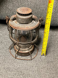 vtg dietz N.Y.N H.&.H. railroad lantern orig glass globe antique 1900s