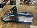 CHROME SIDE COVER TRIM PANEL HARLEY SHOVELHEAD FLH BATTERY Ribbed Frame