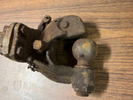 Vtg Made in USA Heavy Duty Steel Hook Ball Receiver Insert Hitch