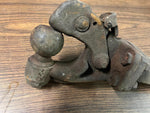 Vtg Made in USA Heavy Duty Steel Hook Ball Receiver Insert Hitch