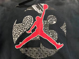 Nike Air Jordan Black Red Jumpman 23 Pullover Hoodie Mens Size Large