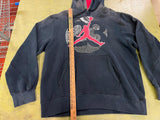 Nike Air Jordan Black Red Jumpman 23 Pullover Hoodie Mens Size Large