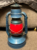 vtg Dietz little wizard railroad blue lantern original red globe collectable