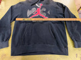Nike Air Jordan Black Red Jumpman 23 Pullover Hoodie Mens Size Large