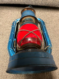 vtg Dietz little wizard railroad blue lantern original red globe collectable