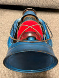 vtg Dietz little wizard railroad blue lantern original red globe collectable