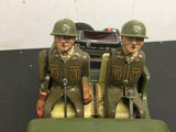 vintage 1950s battery operated army jeep tin litho made in japan by tn nomura