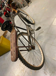 Vtg Cruiser Bicycle Firestone Knobby Tires Orig Paint Unrestored Survivor 1950's