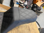 Step-Up Seat Full Lattice Stitch 2004-2005 Dyna Harley Superglide Low Rider FXD