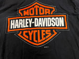 VTG Harley Davidson Double Sided FLSTN T-Shirt Men's Sz M Nostalgia Cow Glide