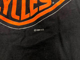 VTG Harley Davidson Double Sided FLSTN T-Shirt Men's Sz M Nostalgia Cow Glide