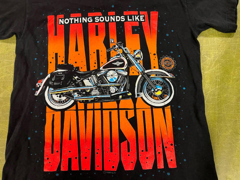 VTG 1996 Made in USA Harley Davidson Double Sided Graphic T