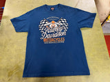 Harley Davidson Proven Performance Graphic T-shirt Blue Mens Size Large