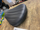 Ribbed Solo Seat Harley Chopper Custom W front mount Black Hardtail rigid 10x12