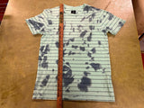 Vans Green Tie Dye Striped Short Sleeve Crewneck T-shirt Mens Size Small